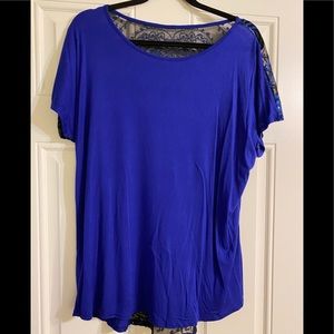 Vivayou Royal Blue Sequin Back Tunic - L